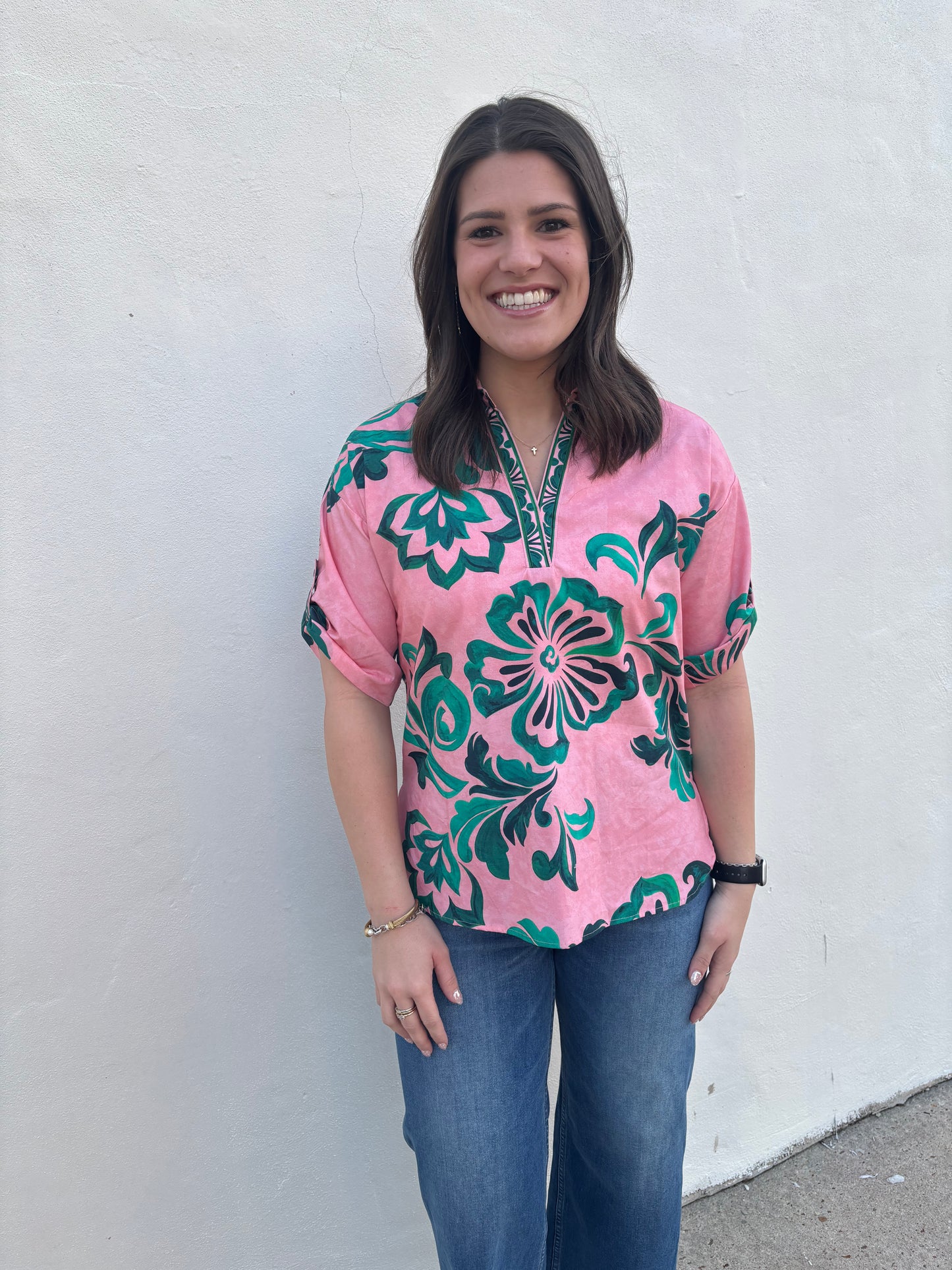 Giselle Emerald Blush Top