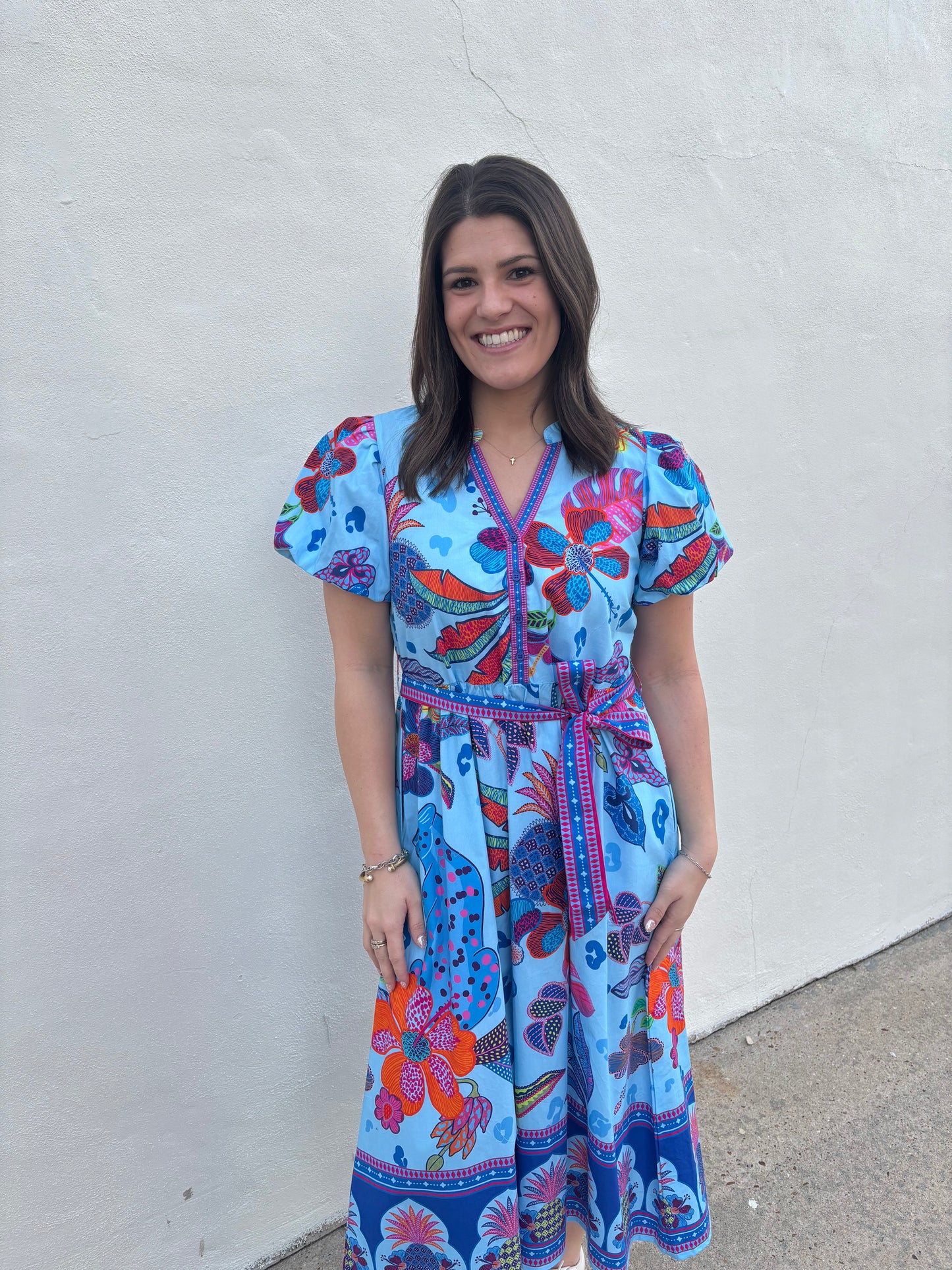 Nova Dress Azure Safari