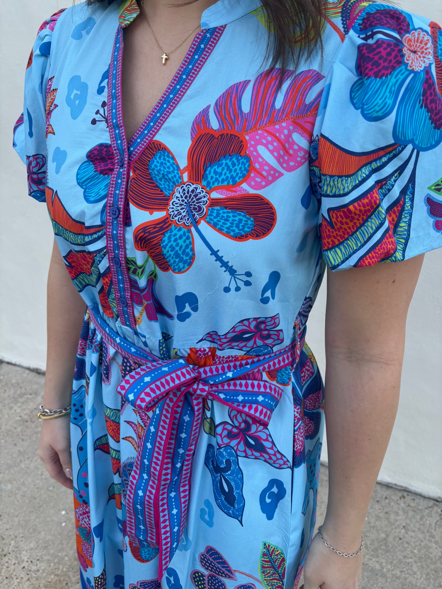 Nova Dress Azure Safari