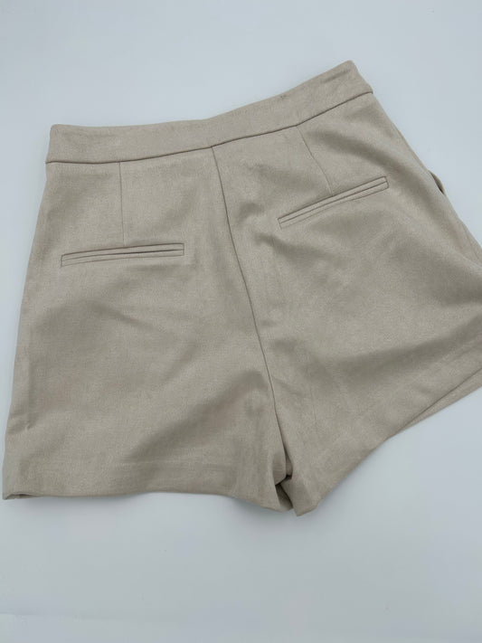 Suede Ecru Shorts