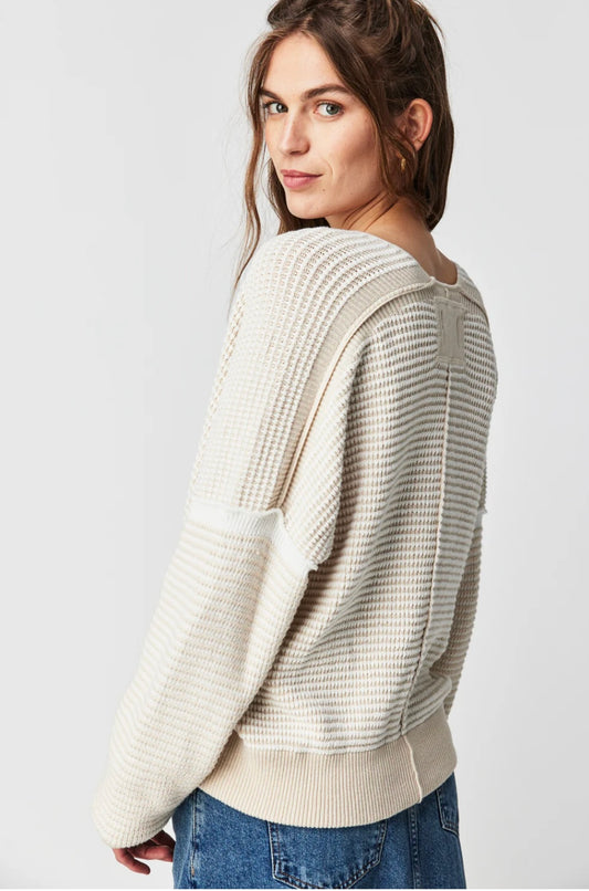 Wtf Into You Pullover in Oatmilk