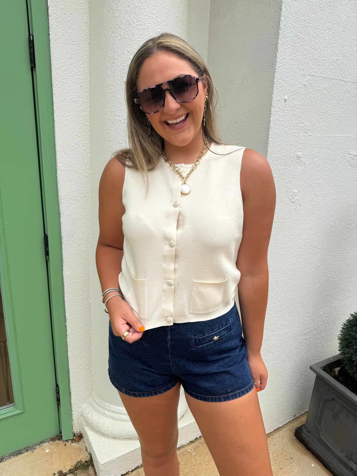 Cosysoft Buttoned Sweater Vest