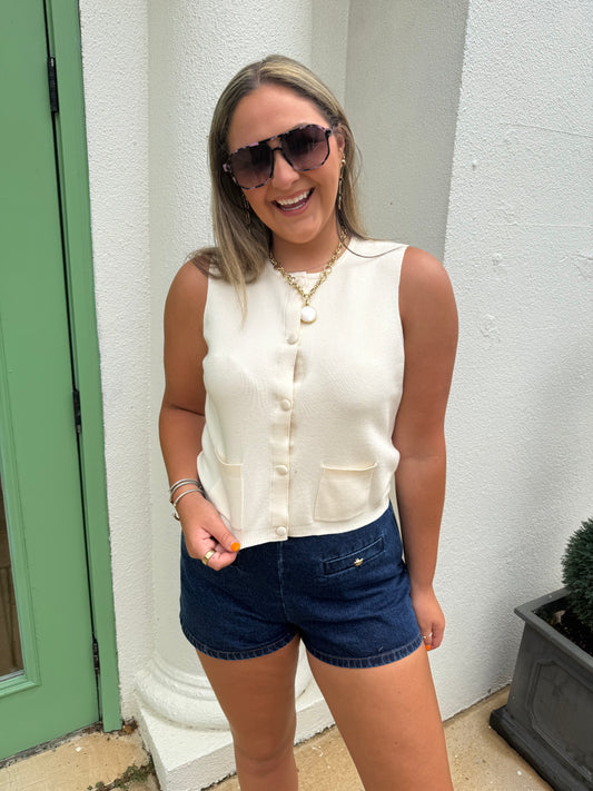 Cosysoft Buttoned Sweater Vest
