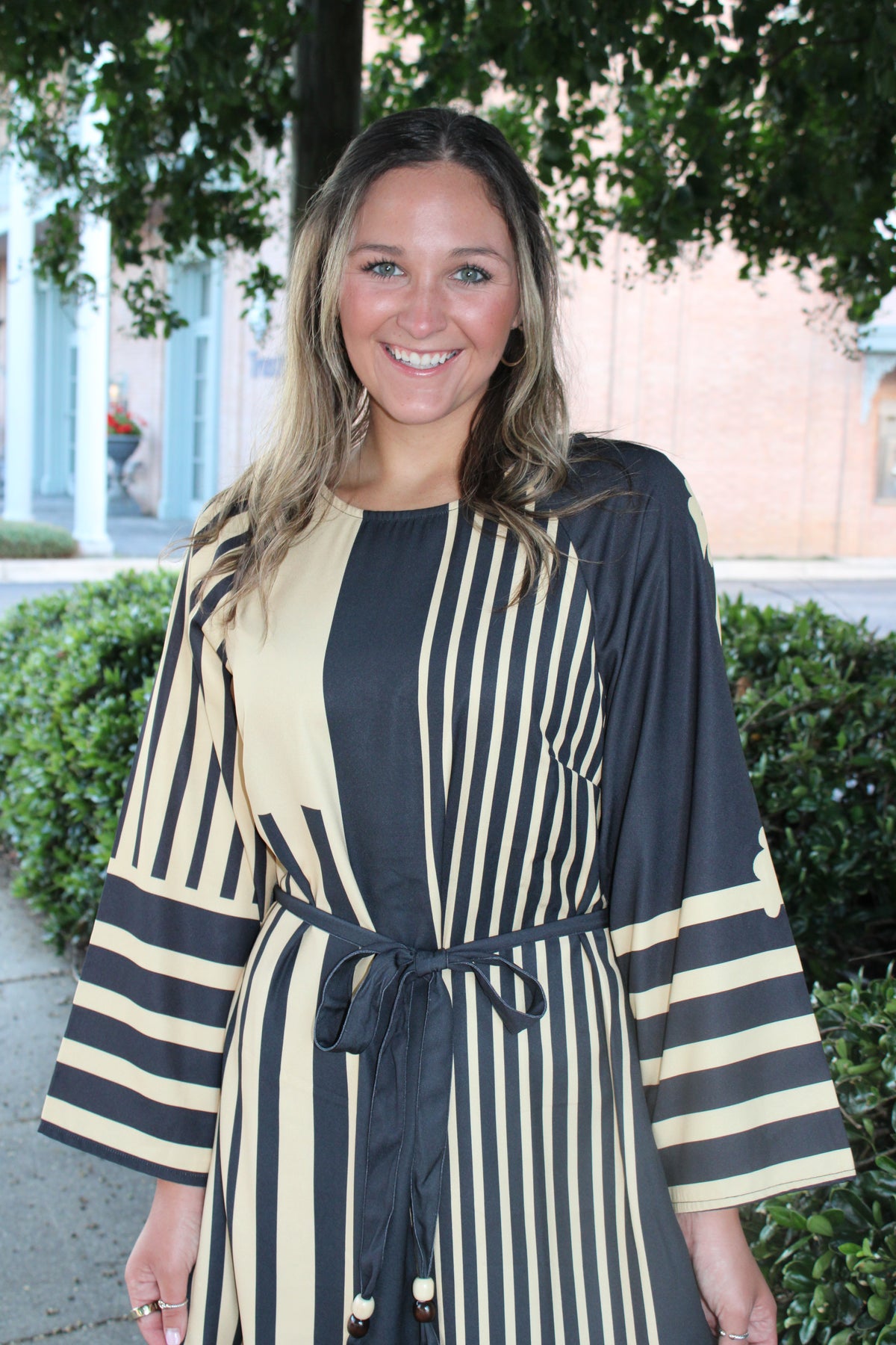 Black/ Cream Maxi Dress
