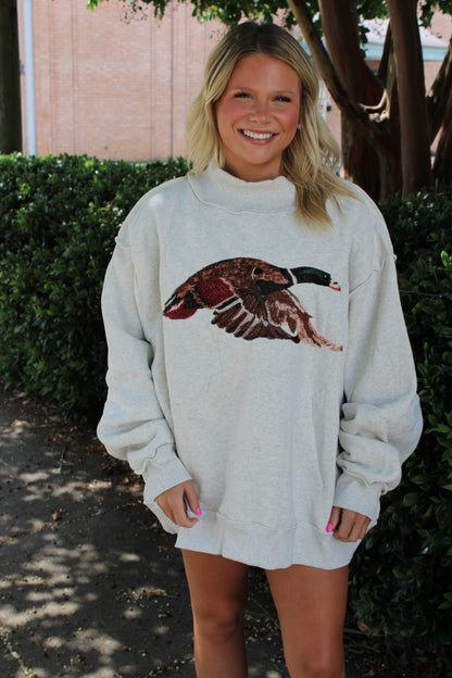 Embroidered Mallard Sweatshirt