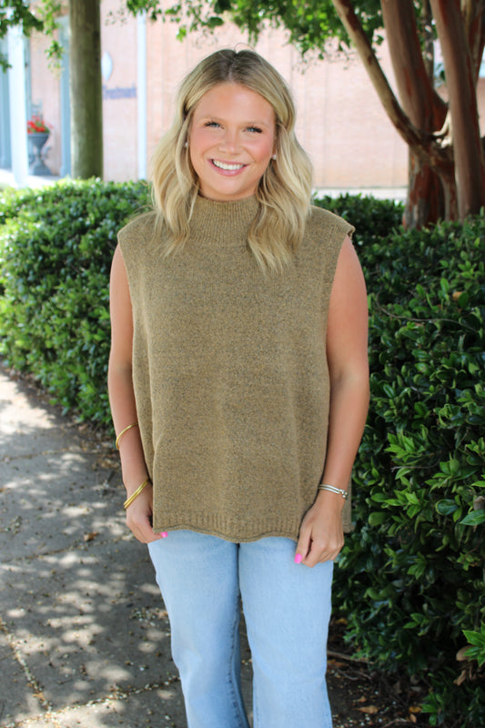 Camel Sweater Vest