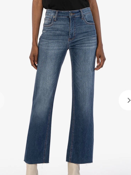 Kelsey High Rise Fab Ab Ankle Flare Jeans