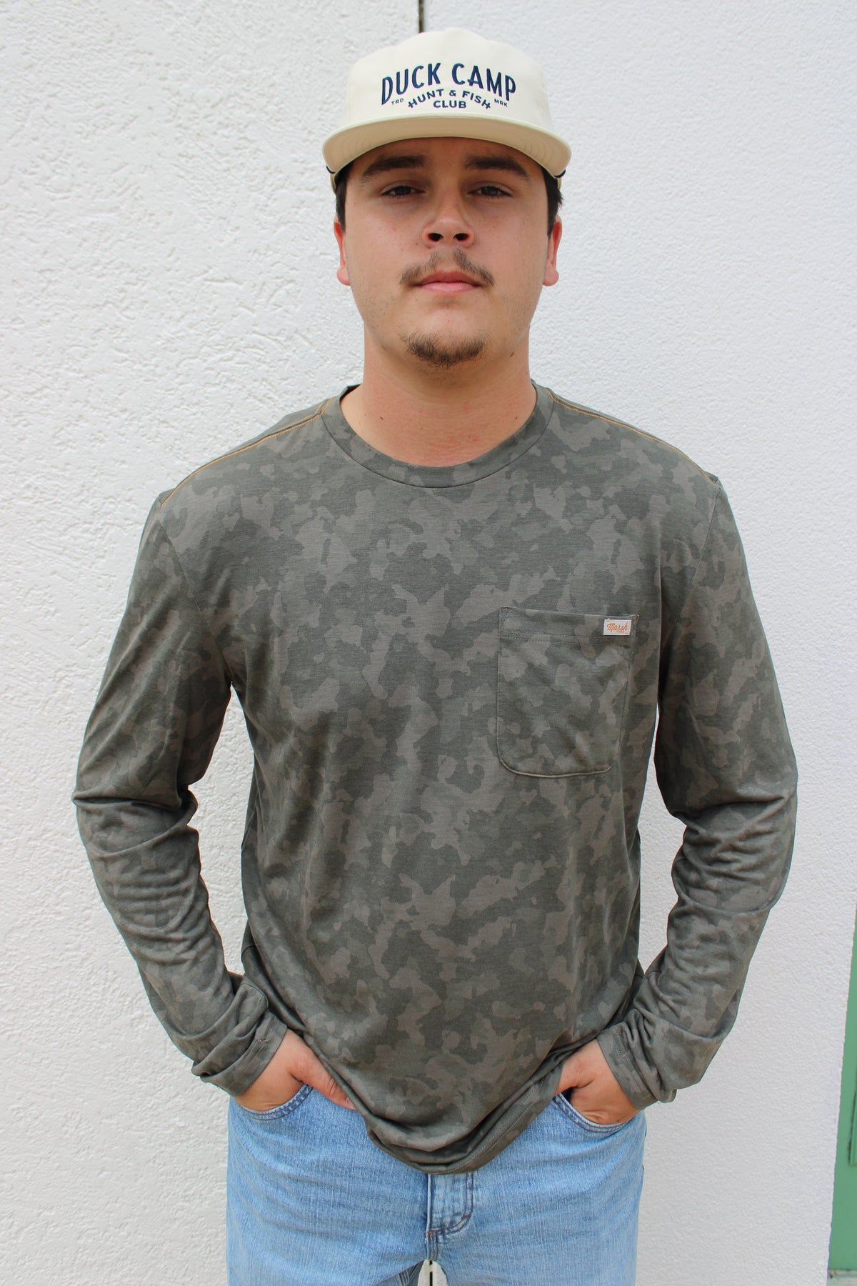 Buxton Hagood LS Fossil Foxhole Camo