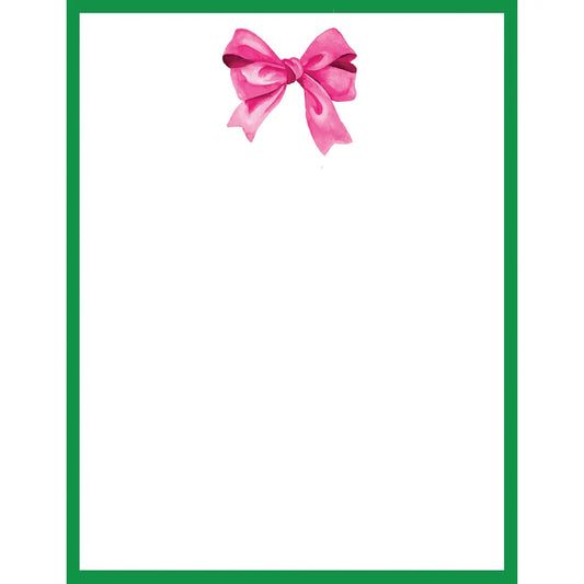 Pink Bow Notepad