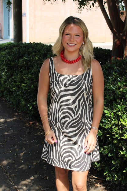 Print Mini Dress
