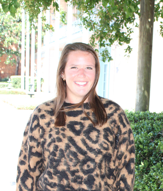 Black Leopard Sweater