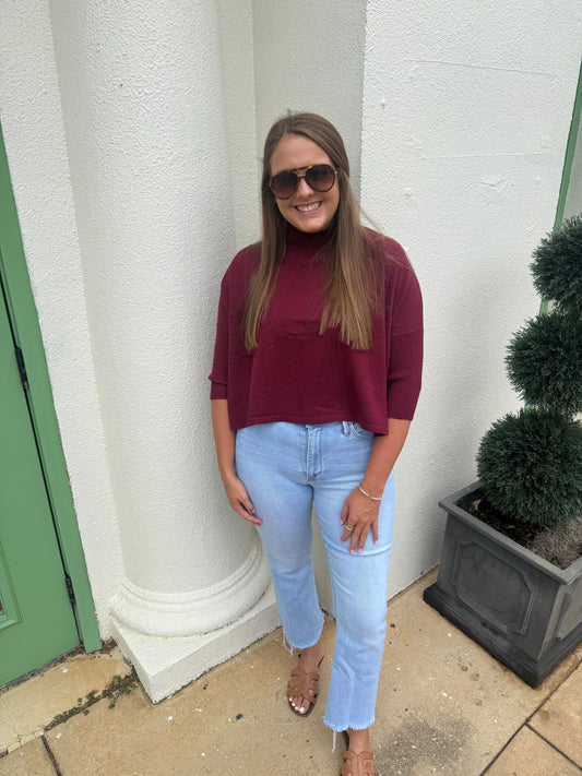 Aja Ortho Top Bordeaux