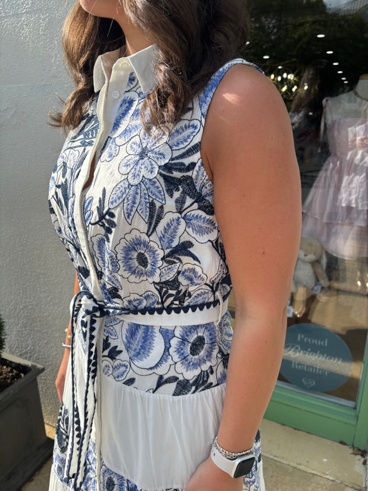Emily McCarthy Core Collection Stella Dress Denim Chambray