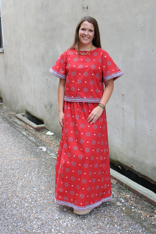 Gameday Alabama Medallion | Skirt Set