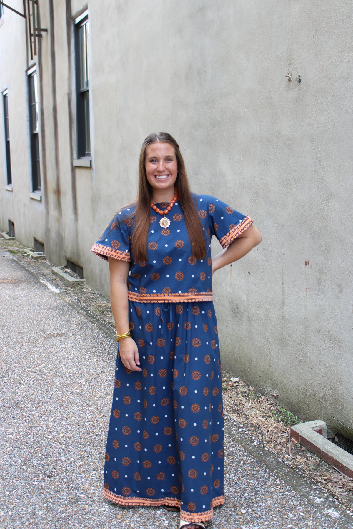 Gameday Auburn Medallion | Skirt Set