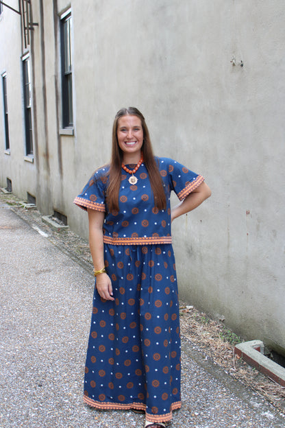 Gameday Auburn Medallion | Skirt Set