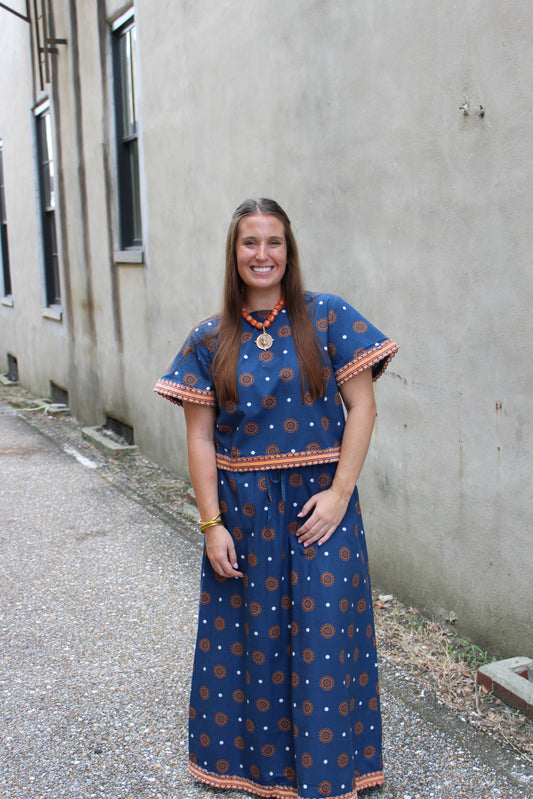 Gameday Auburn Medallion | Skirt Set