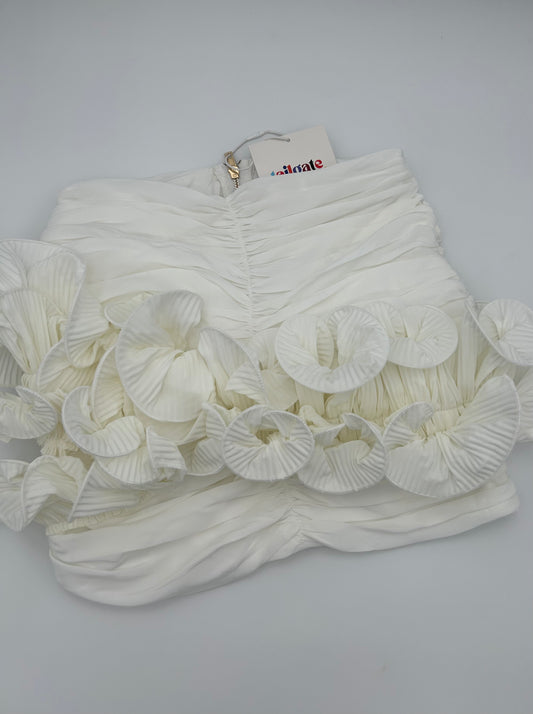 Beat Bama White Flower Skirt