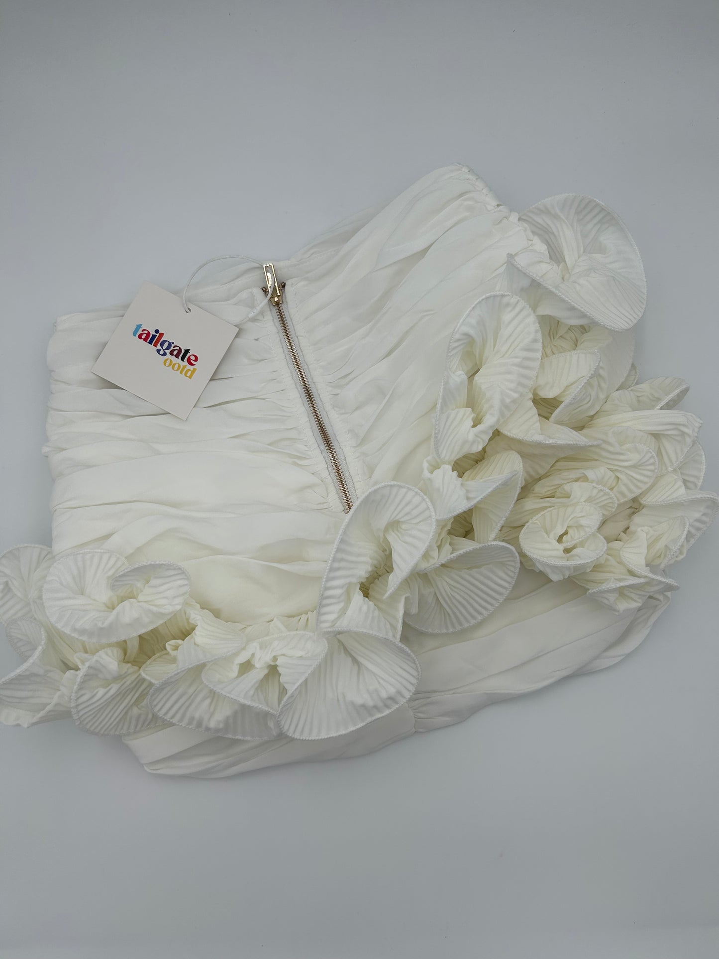 Beat Bama White Flower Skirt