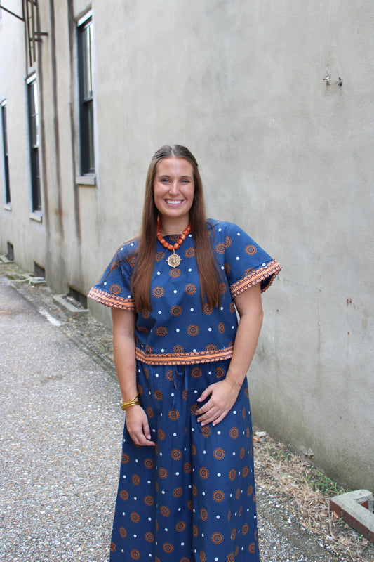Gameday Auburn Medallion | Skirt Set