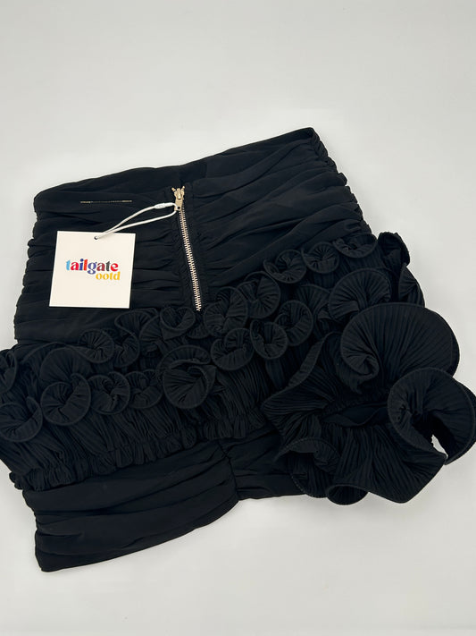 Beat Auburn Black Flower Skirt