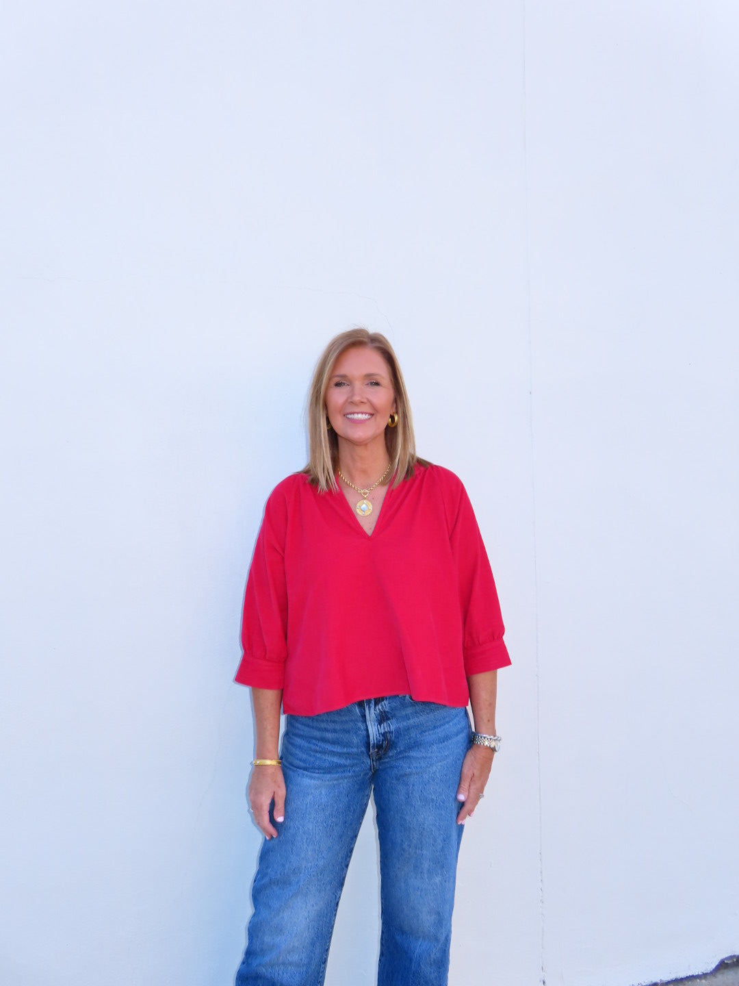 Opal Top Red Corduroy