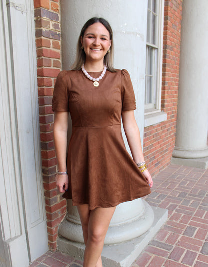 Sonja Suede Mini Dress