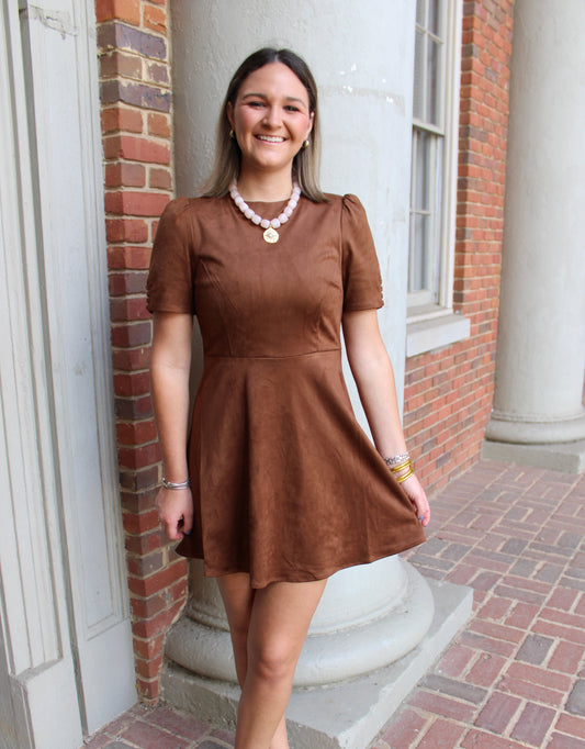 Sonja Suede Mini Dress