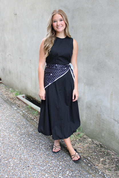 Black Scarf Dress