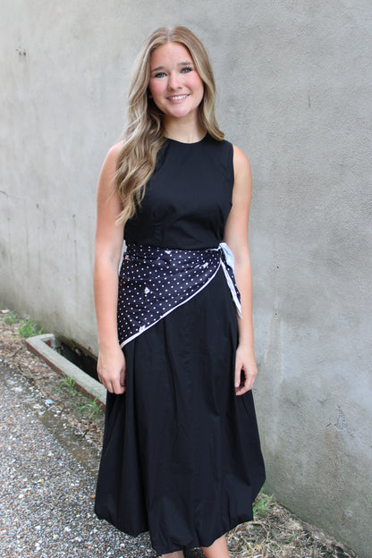 Black Scarf Dress
