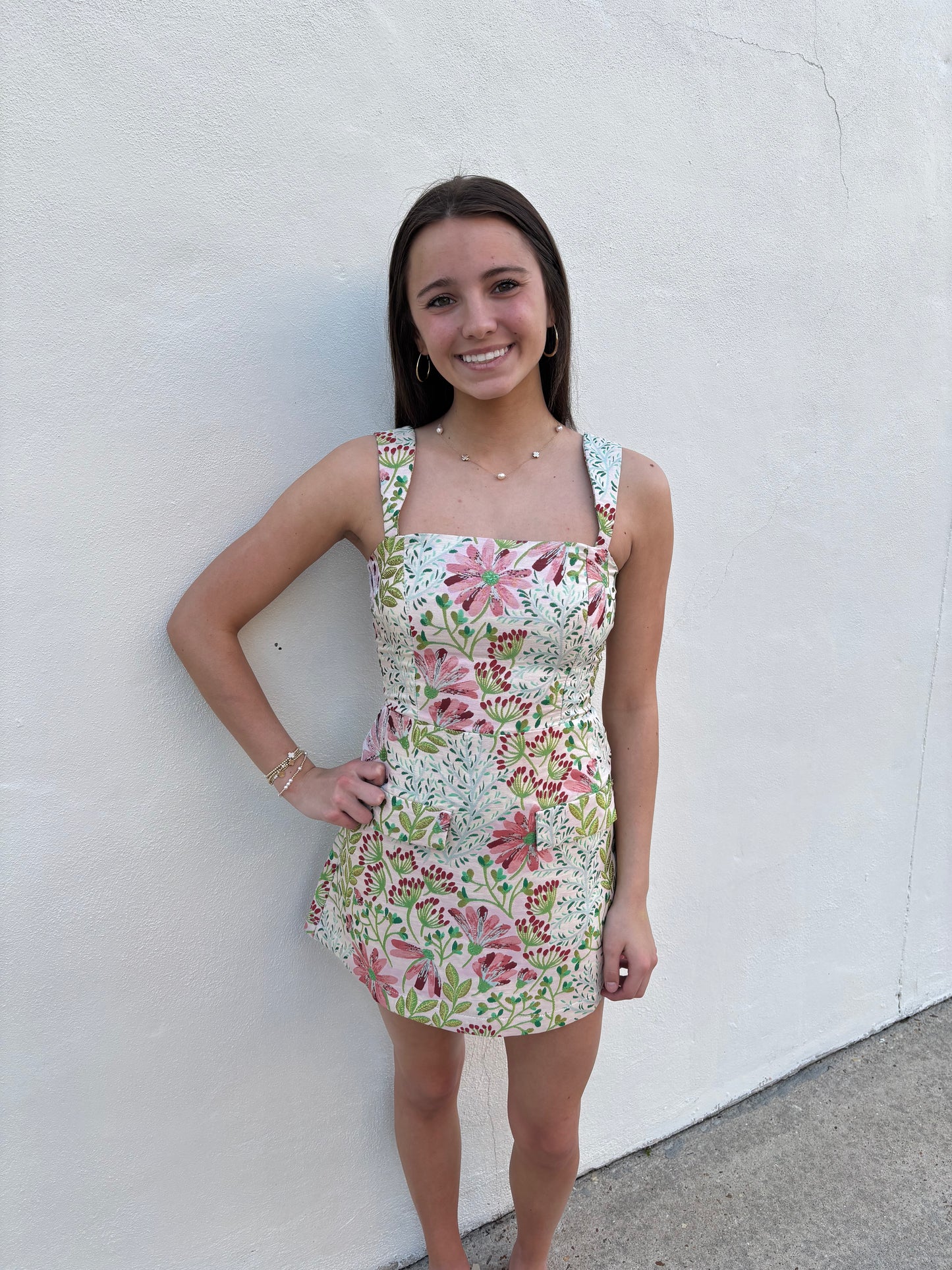 Well Romper Garden Gala Jacquard