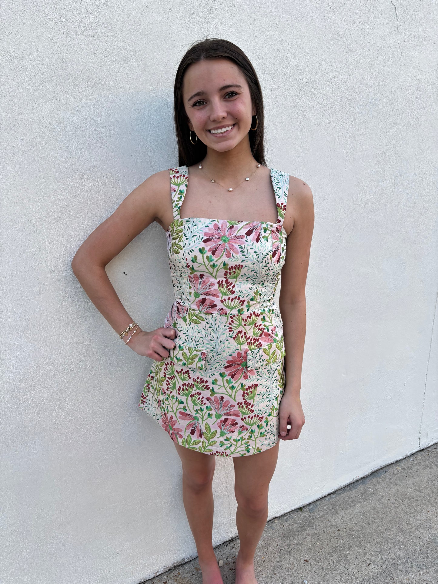 Well Romper Garden Gala Jacquard