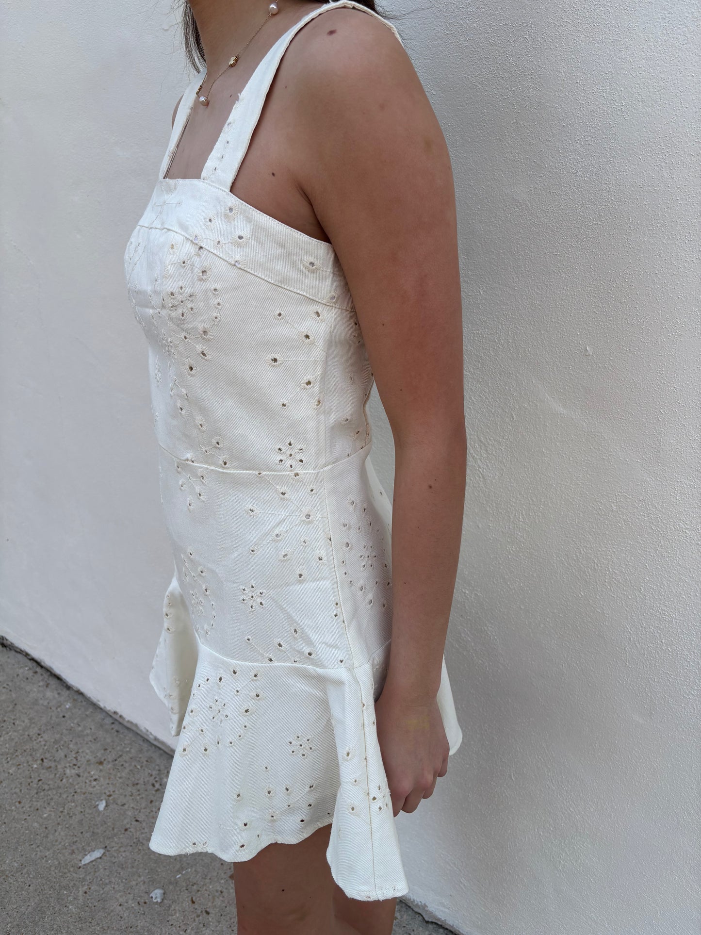 Emily Dress Soft Garden Jacquard