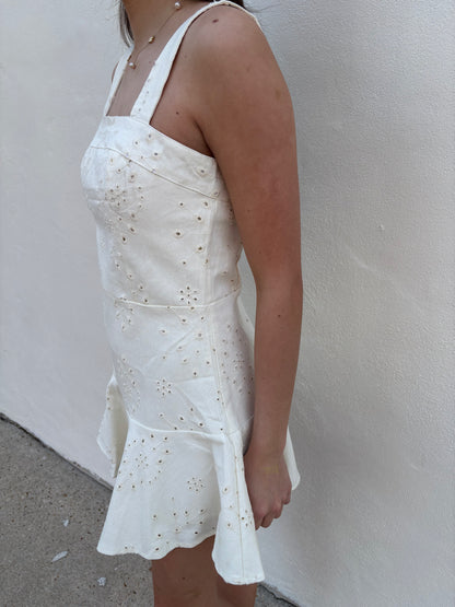 Emily Dress Soft Garden Jacquard