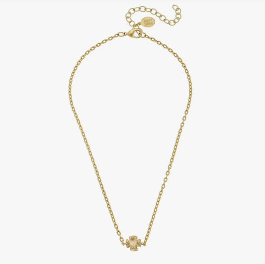 Mini Gold Cross on Chain Necklace