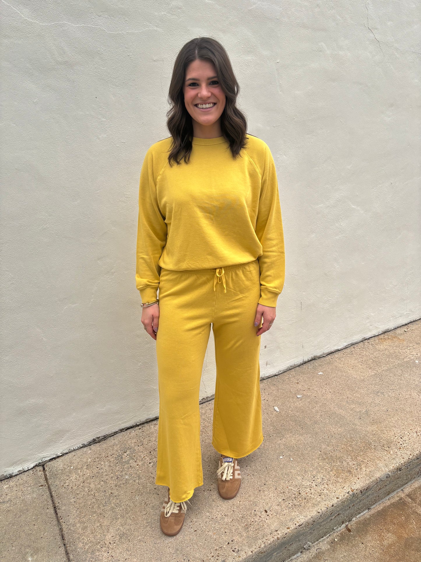 Cropped Lounge Pant Dark Pollen