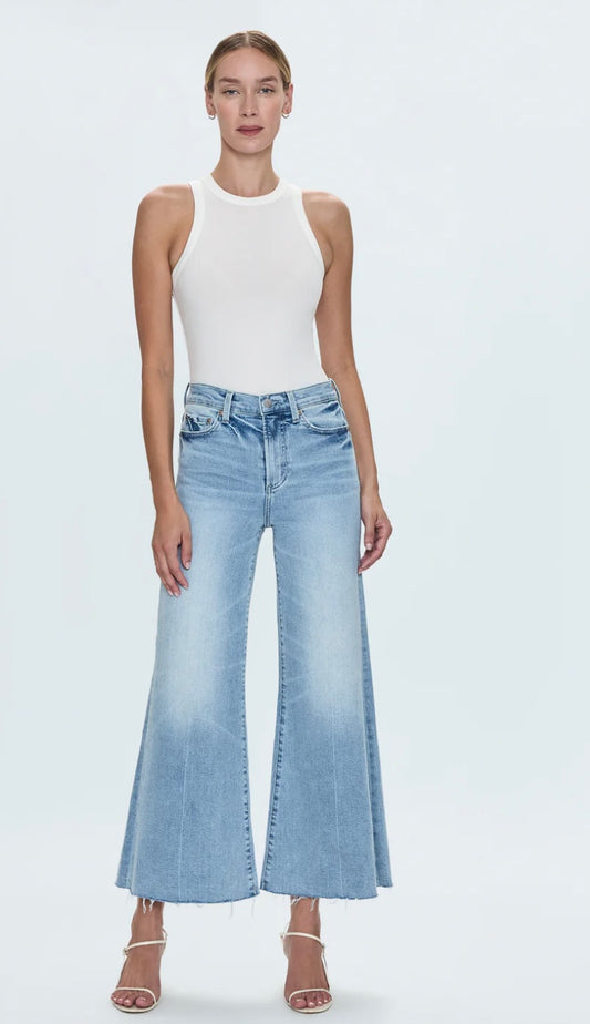 Izzy Mid Rise Wide Leg Crop
