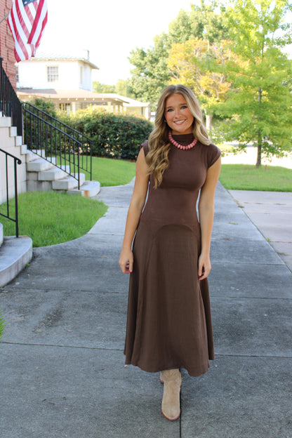 Chestnut Midi Dress