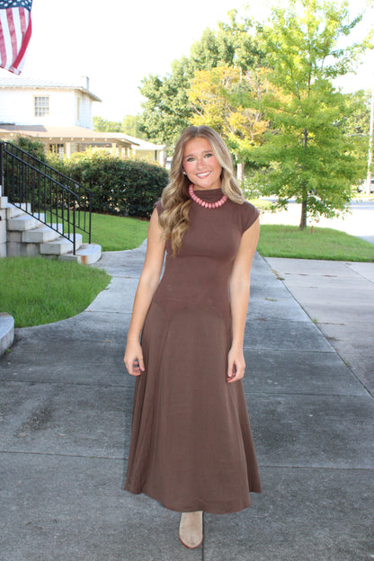 Chestnut Midi Dress