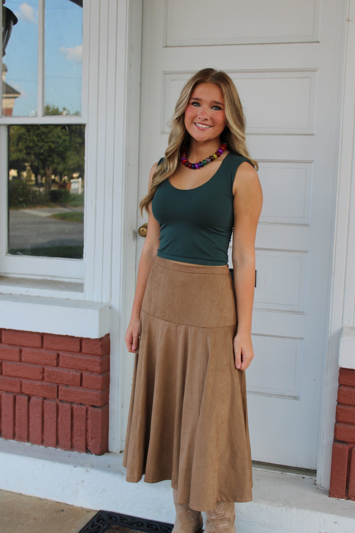 MIRIAM MAXI SKIRT SUEDE