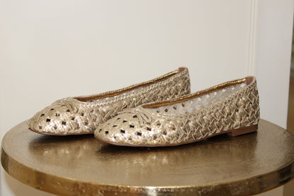 Houston Gold Ballet Flats