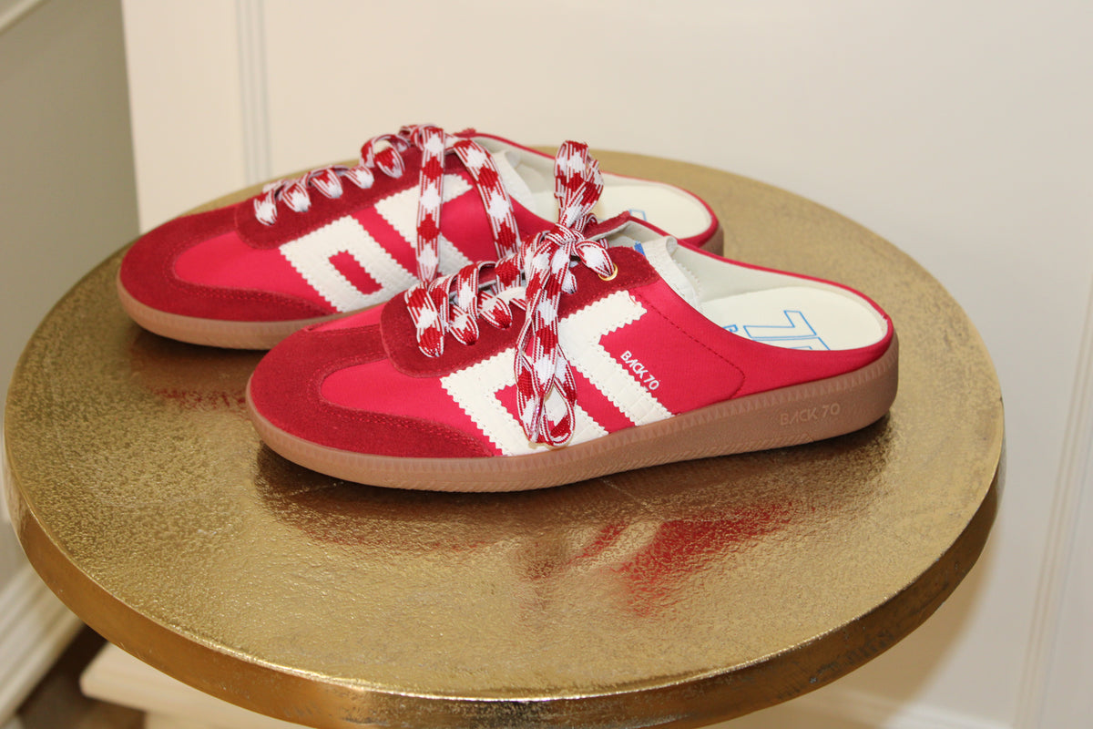 EASTER in RED MILK Backless Sneakers