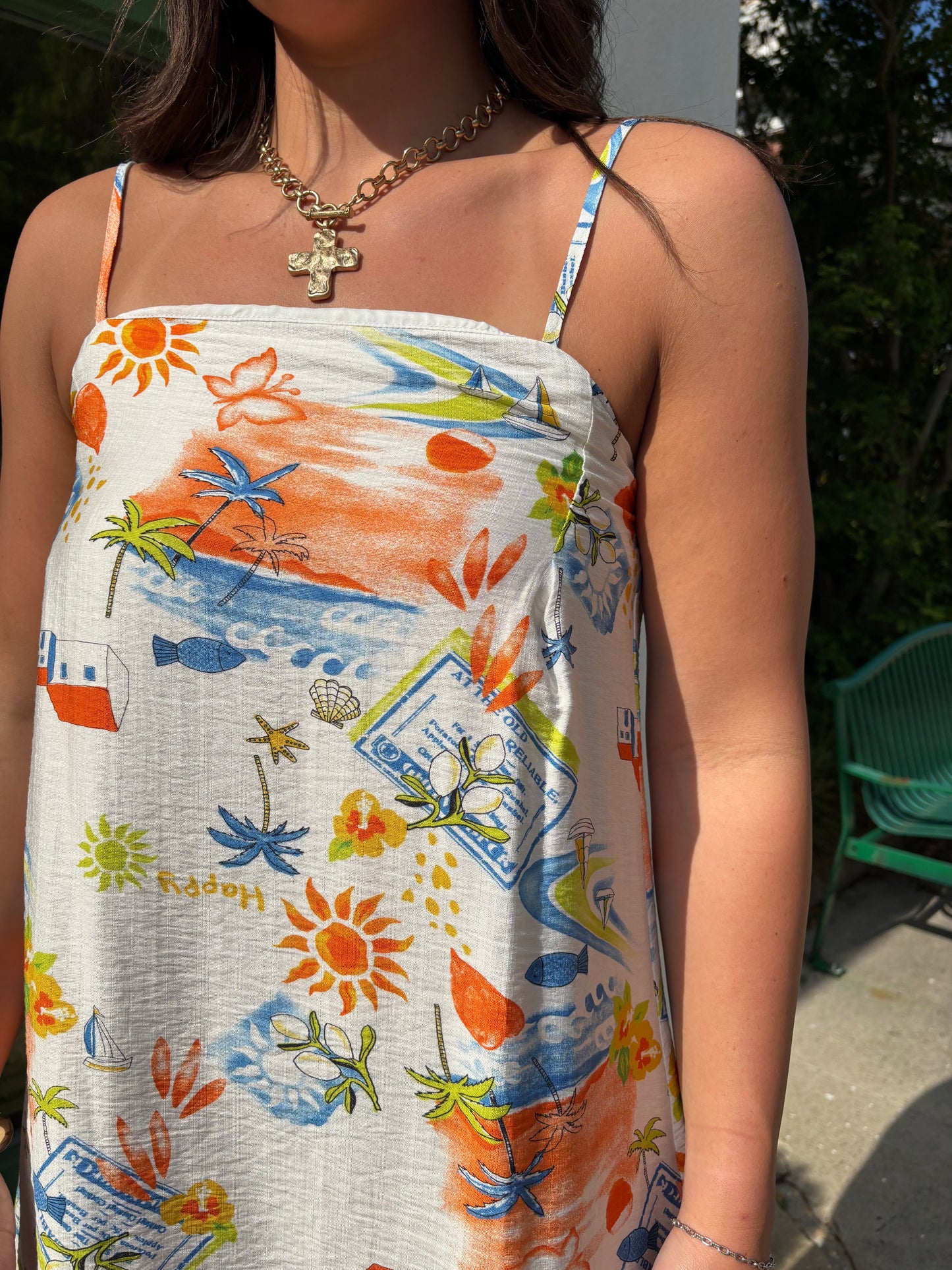 Mediterranean Daydream Cami Dress