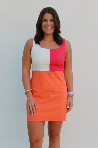 Block Mini Dress