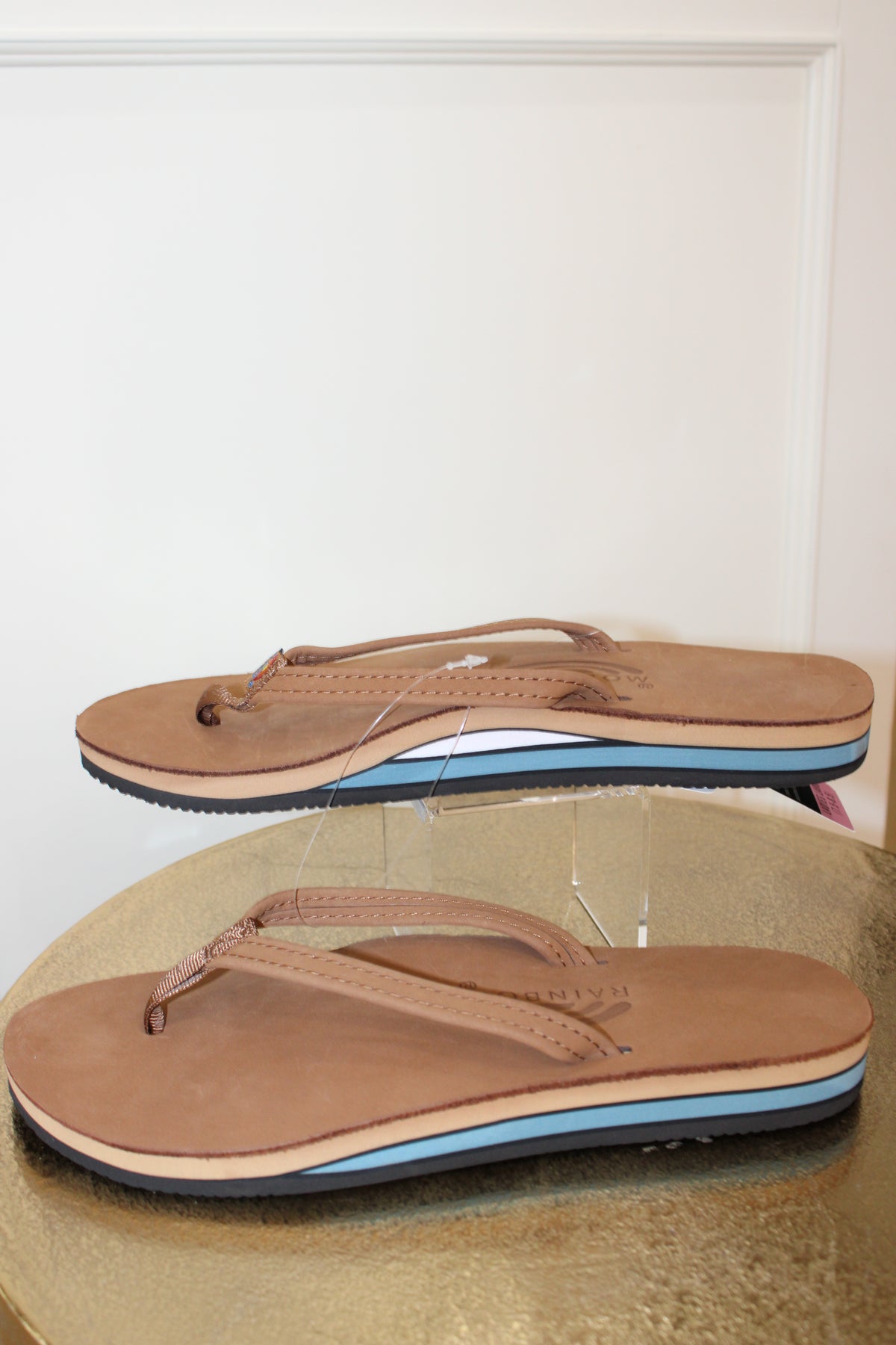 Double Layer Arch Support Classic Leather and 1/2" Narrow Strap