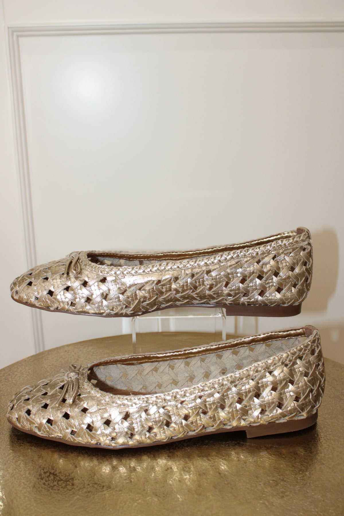 Houston Gold Ballet Flats