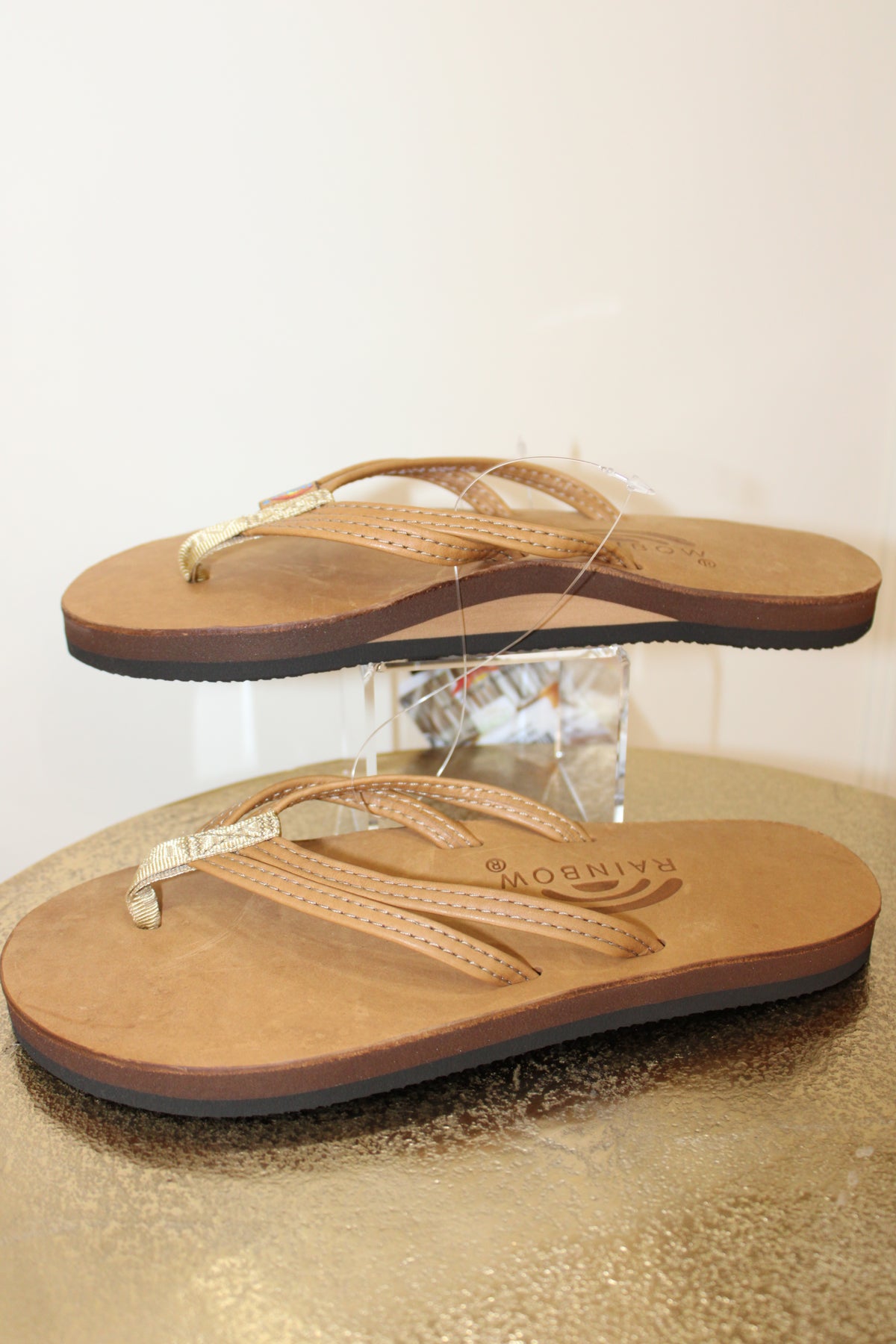 The Sandpiper - Luxury Leather Single Layer Arch Support with 1/3" Double Narrow Strap