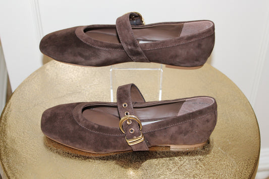 Mikel Dark Brown Suede