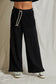 Rosanna French Terry Reverse Pocket Pants True Black