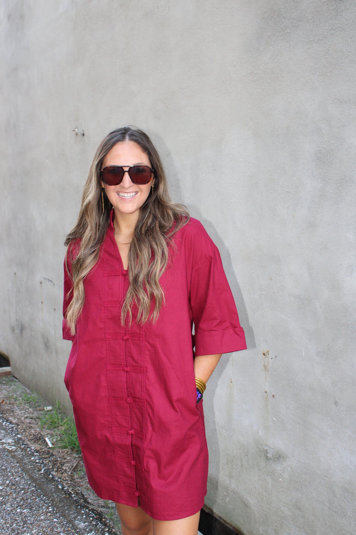 Burgandy Dress